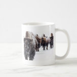 Buffalo Coffee Mug<br><div class="desc">A peaceful herd of buffalo in the snow.</div>