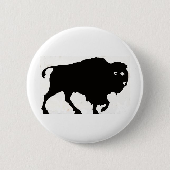 Buffalo Designs 2 Inch Round Button (Front)