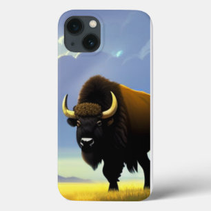 Buffalo Fields iPhone 13 Pro Slim Fit Case, Glossy Case