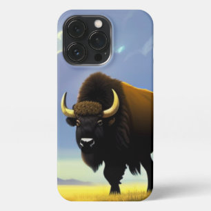 Buffalo Fields iPhone 13 Pro Slim Fit Case, Glossy iPhone 13 Pro Case