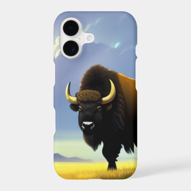 Buffalo Fields iPhone 13 Pro Slim Fit Case, Glossy Samsung Galaxy S21+ Case (Back)