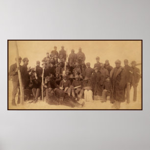 Buffalo Fighters of the US Black Cavalry Poster
