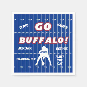 Buffalo Football Family Paper Napkin