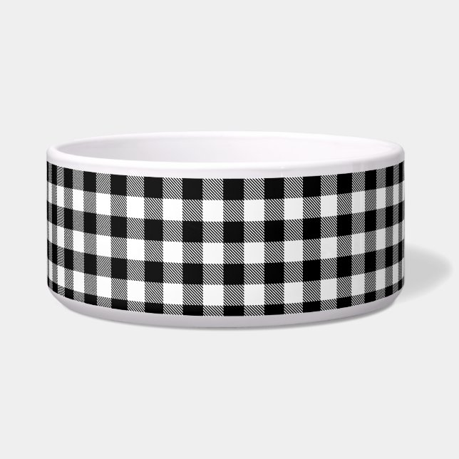 Buffalo Gingham Black And White Check Plaid Therma (Right)