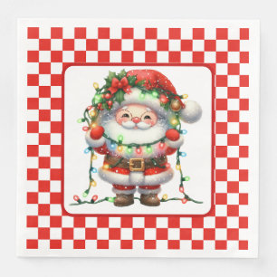 Buffalo Gnome Christmas Napkin