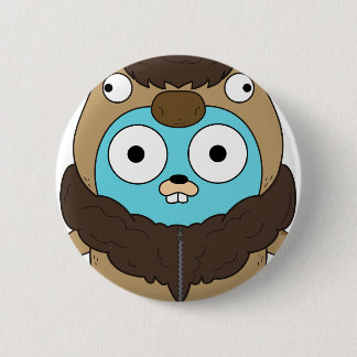 Buffalo Gopher 2 Inch Round Button