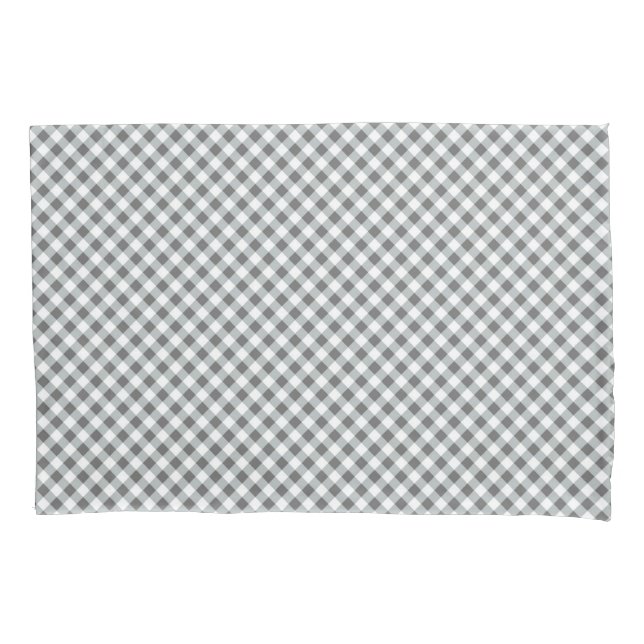 Buffalo Grey White  Pillowcase (Front)