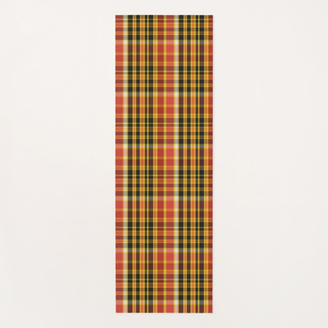  Buffalo Halloween Pattern Yoga Mat (Front)