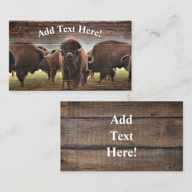 Buffalo Herd Business Card (Front/Back)