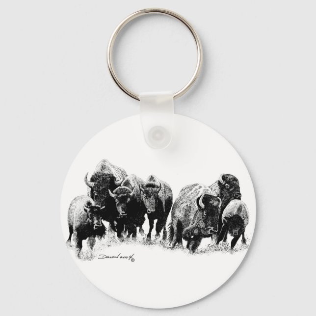 Buffalo Herd Keychain (Front)