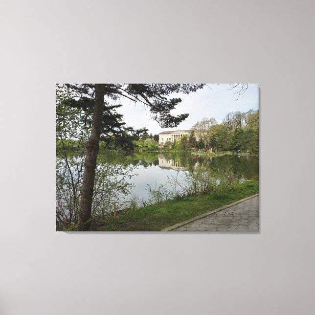 Buffalo History Museum Reflections Canvas Print (Front)