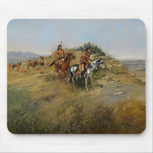Buffalo Hunt, 1891 (oil on canvas) Mouse Pad