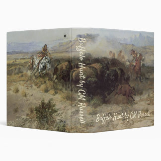 Buffalo Hunt No. 26 by CM Russell, Vintage Indians Binder