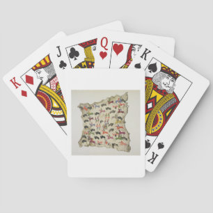 Buffalo hunt (pigment on elk-skin) playing cards