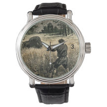 Buffalo Hunt Wild West Frontiersman Nature Art