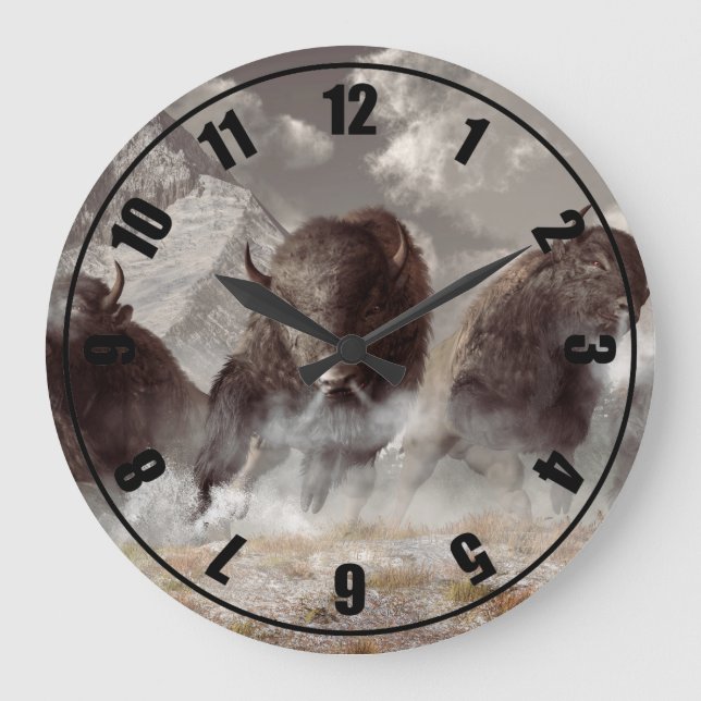 Buffalo Large Clock (Front)