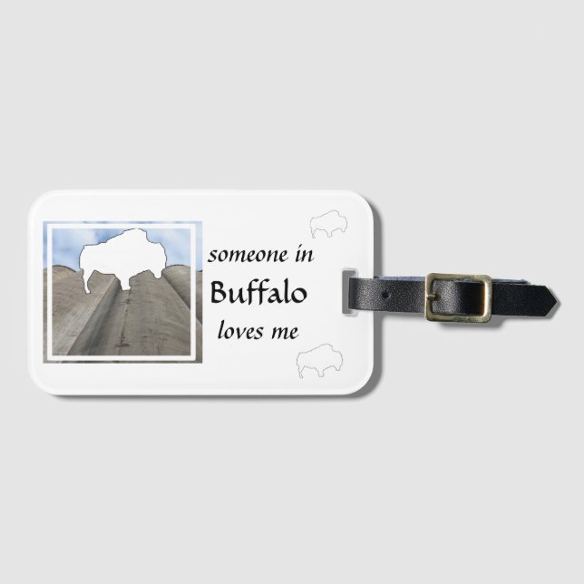 Buffalo Love 21 Luggage Tag (Front Horizontal)