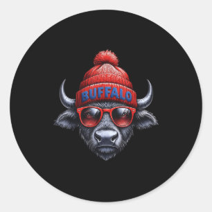 Buffalo Lovers For Men Women Toddler Youth Kids Bo Classic Round Sticker