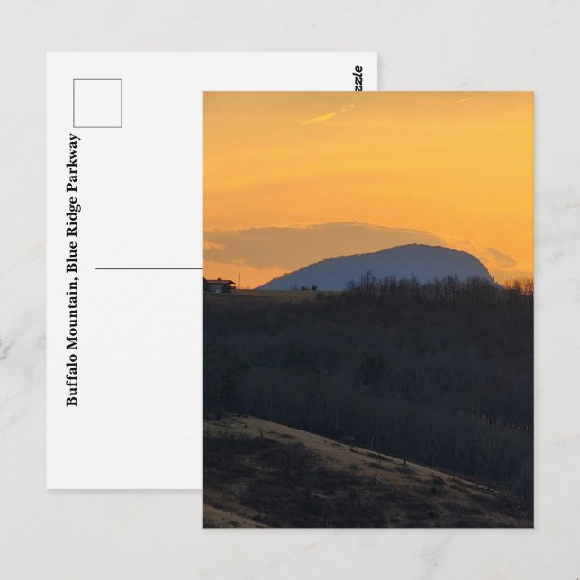 Buffalo Mountain at Sunset Postcard (Front/Back)