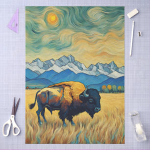 Buffalo Mountain Decoupage Tissue Paper