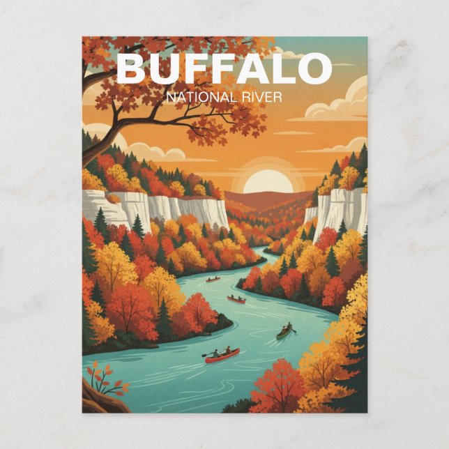 Buffalo National River Arkansas Postcard (Front)