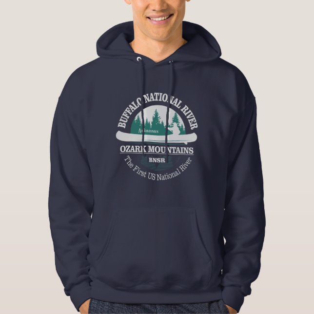 Buffalo National River (canoe) Hoodie (Front)
