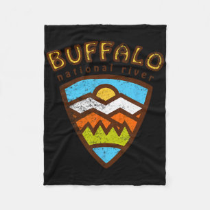Buffalo National River Hiking Tee - Vintage Arkans Fleece Blanket