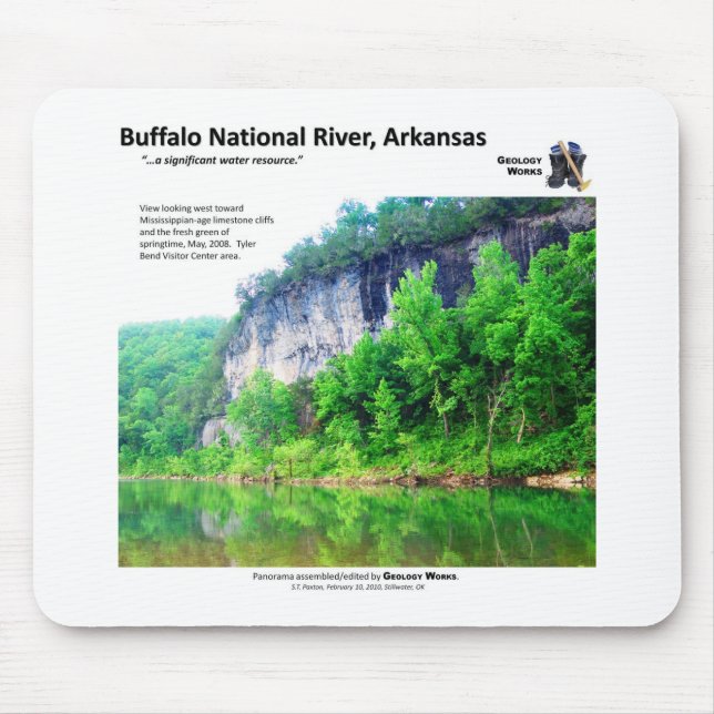 Buffalo National River I - Spring Foliage 2008 Mouse Pad (Front)
