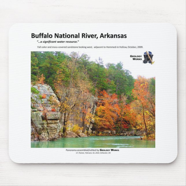 Buffalo National River II - Fall Colours 2009 Mouse Pad (Front)