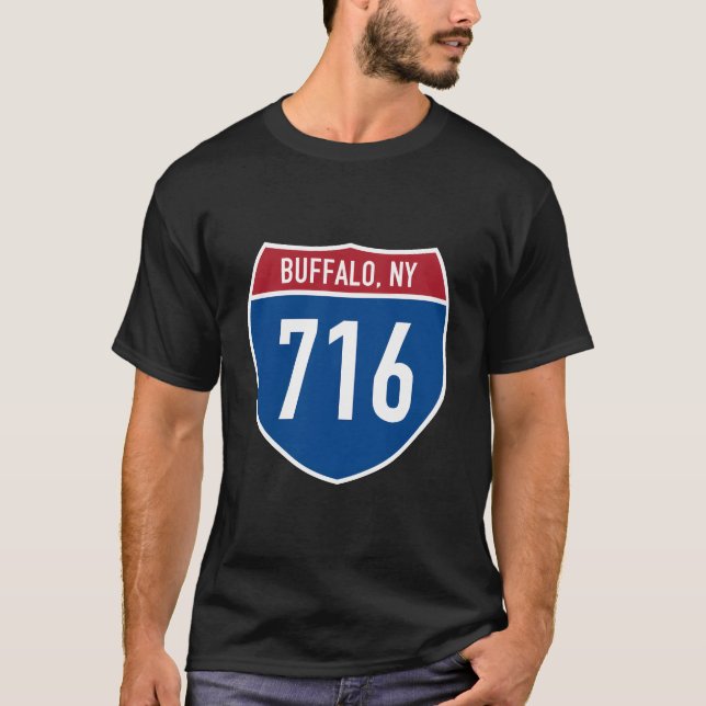 Buffalo New York Buffalo Ny Highway Interstate Sig T-Shirt (Front)