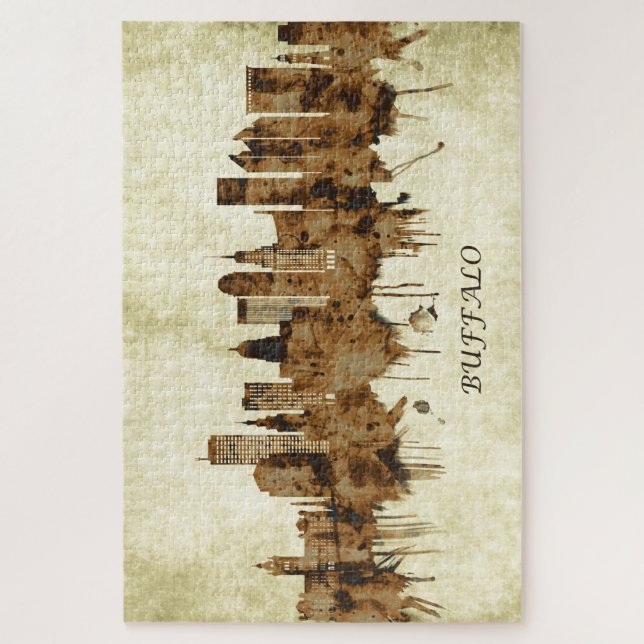 Buffalo New York Cityscape Jigsaw Puzzle (Vertical)