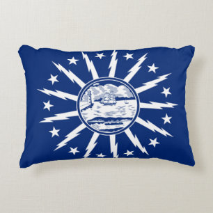 Buffalo, New York Flag Decorative Pillow