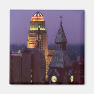 Buffalo New York jjhelene 2 Inch Square Magnet