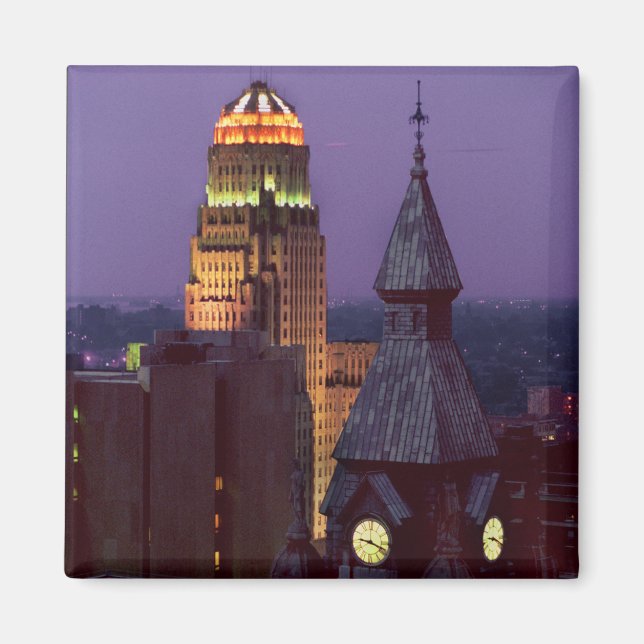 Buffalo New York jjhelene 2 Inch Square Magnet (Front)