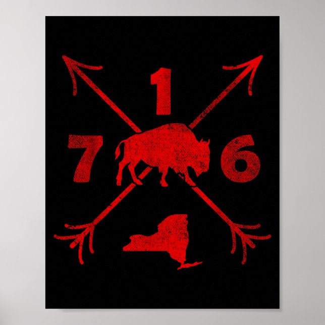 Buffalo New York Ny _ Area Code 716  Poster (Front)