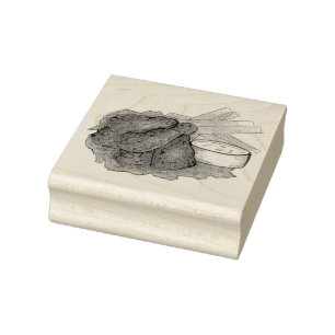 Buffalo New York NY Hot Chicken Wings Celery Rubber Stamp
