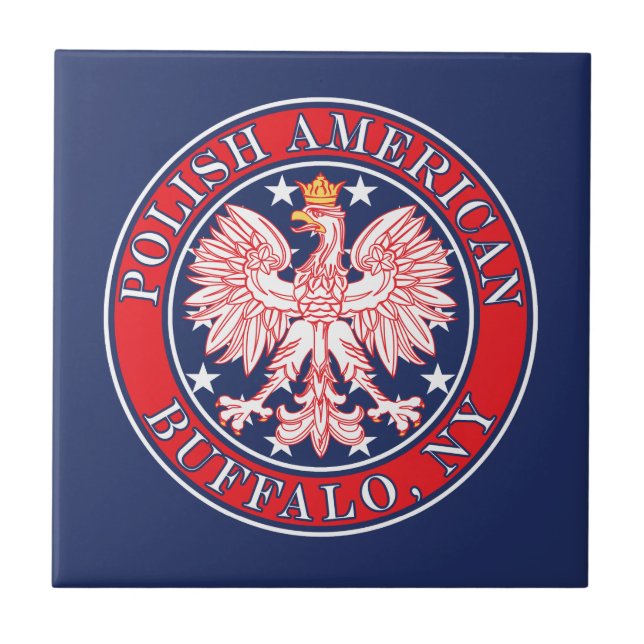 Buffalo New York Polish Tile (Front)