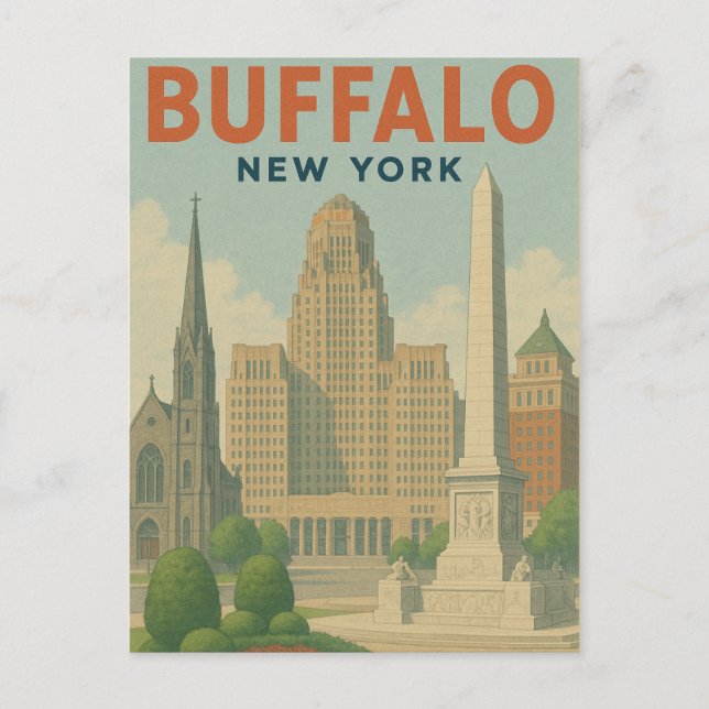 Buffalo New York Postcard (Front)