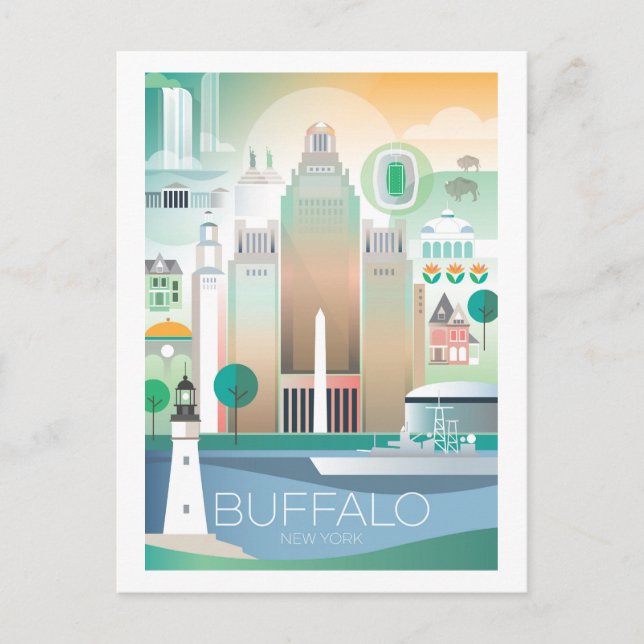 Buffalo, New York Postcard (Front)