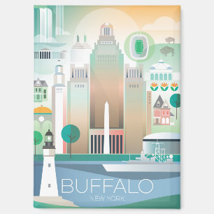 Buffalo, New York Refrigerator Magnet