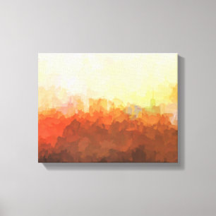 BUFFALO, NEW YORK SKYLINE In the Clouds Canvas Print