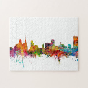 Buffalo New York Skyline Jigsaw Puzzle
