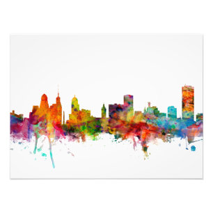 Buffalo New York Skyline Photo Print