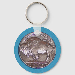 Buffalo Nickel 2 Keychain