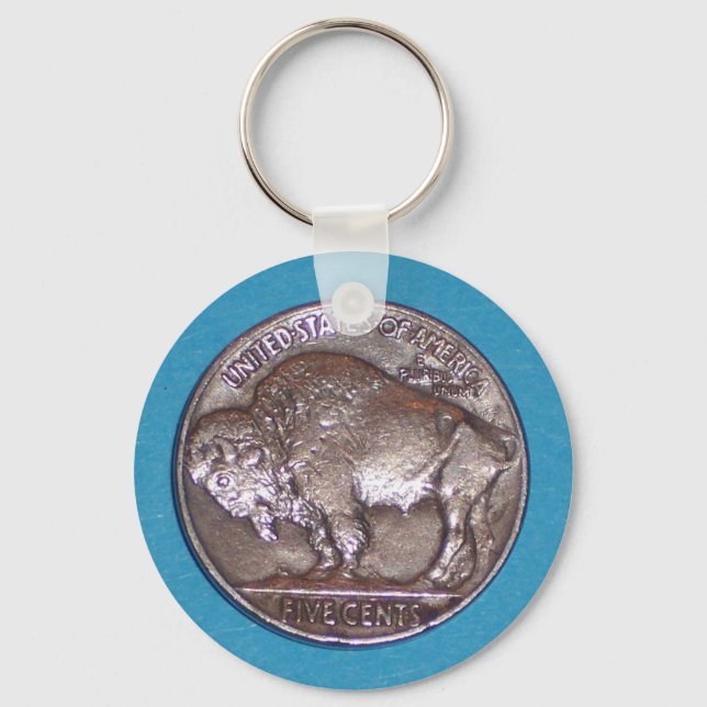 Buffalo Nickel 2 Keychain (Front)