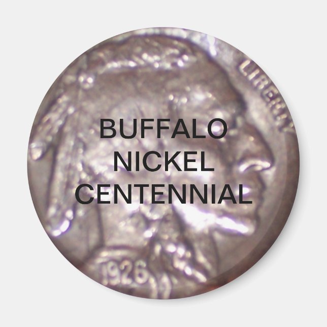 Buffalo Nickel Centennial Magnet (Front)