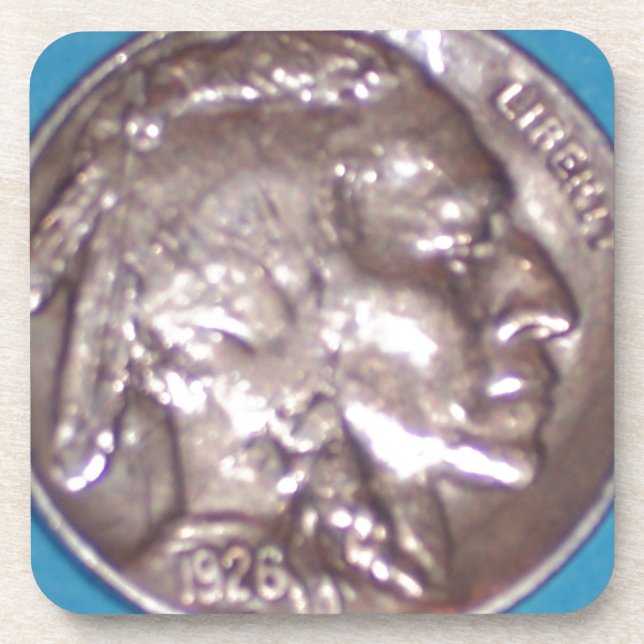 Buffalo Nickel Coaster (Front)