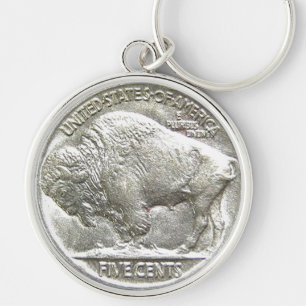 BUFFALO NICKEL KEYCHAIN