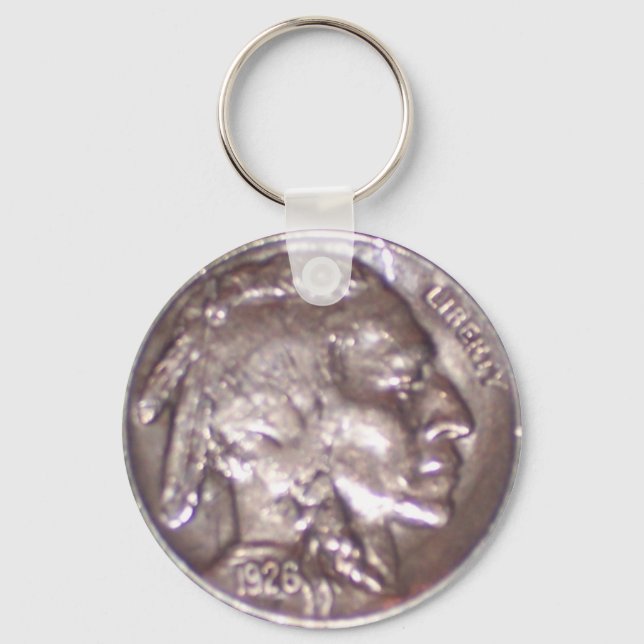 Buffalo Nickel Keychain (Front)