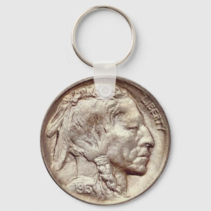 Buffalo Nickle Key Chain. Keychain